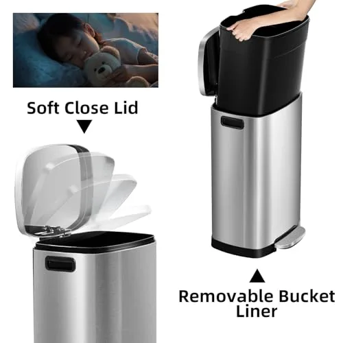 Soft-Close Lid, Removable Liner